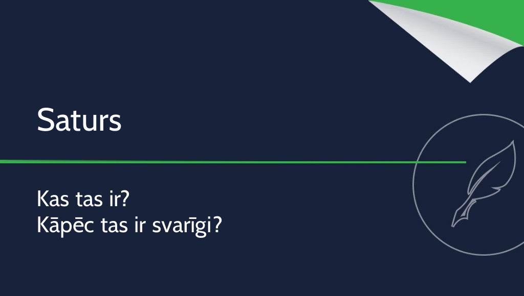 Saturs — kas tas ir?