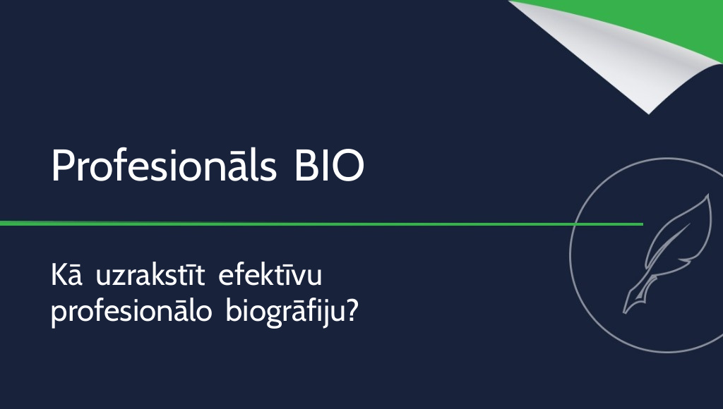 Kā uzrakstīt BIO? Kas ir profesionālā biogrāfija?