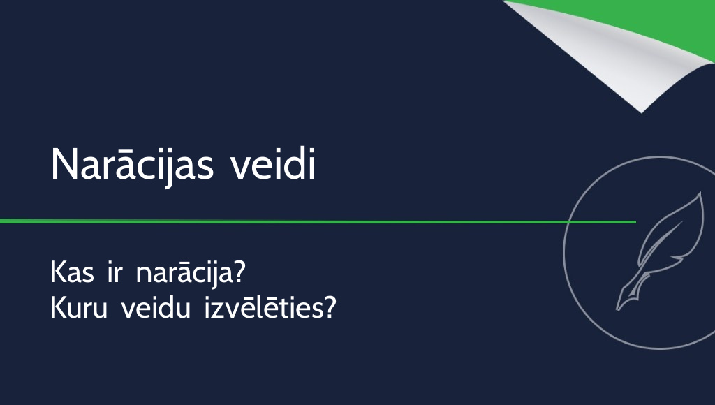 Narācija — kas tā ir un kādi ir tās veidi?